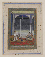 KT 1990 044
<br/>
Vorstelijk paar en twee vrouwelijke muzikanten
<br/>
<em>Anoniem India (18e eeuw)</em>